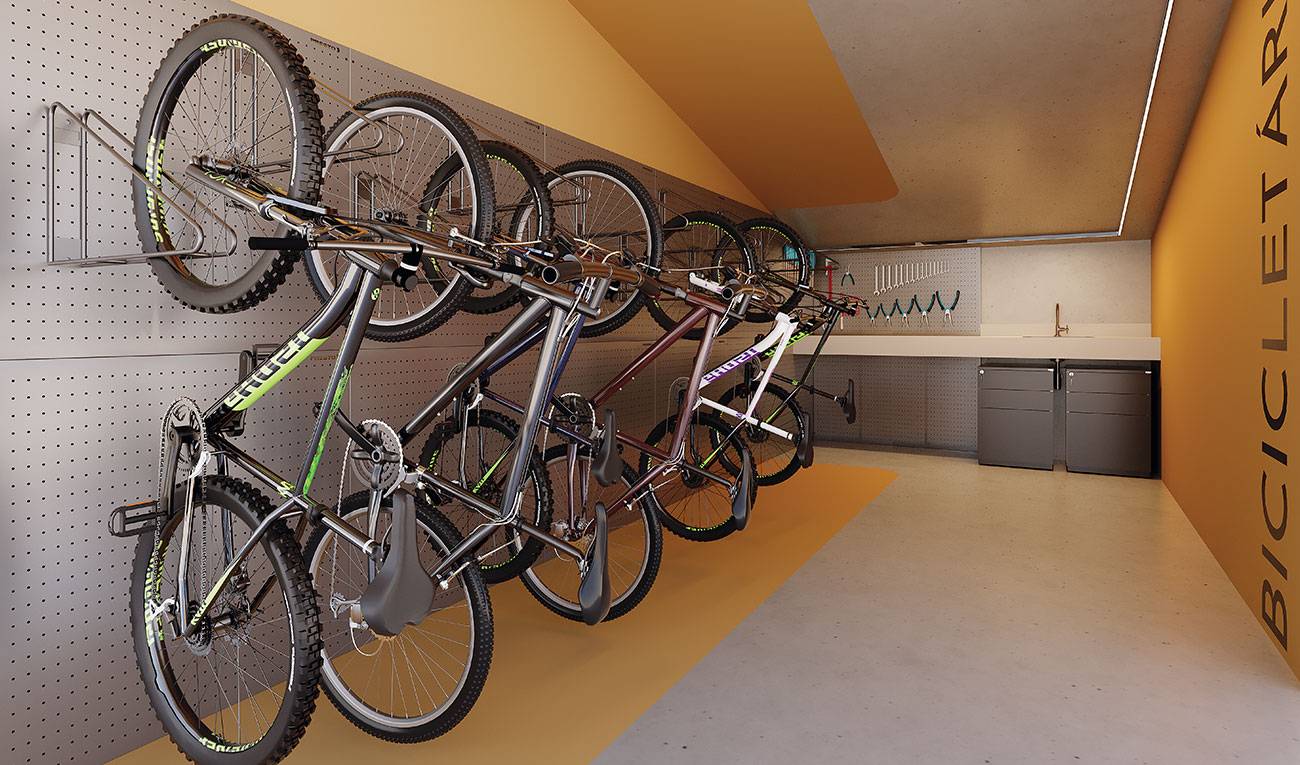Perspectiva Ilustrada do Bike Station