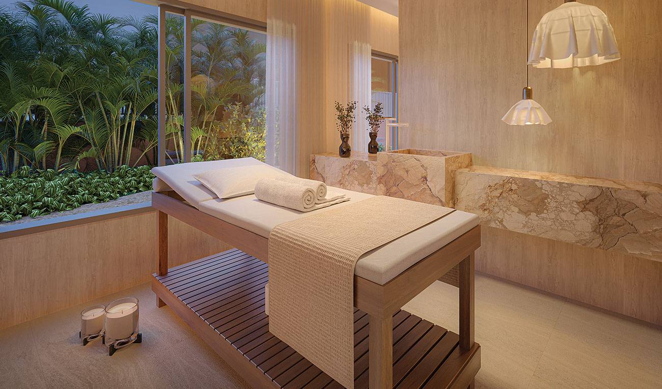 Perspectiva Ilustrada do Massage Room